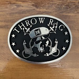New Throw Rag Band Merch Belt Buckle